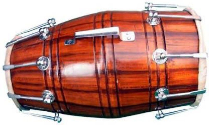 RR Musical RR.musical Brown Best Shiny Color 01 Nut & Bolts Dholak  (Brown)
