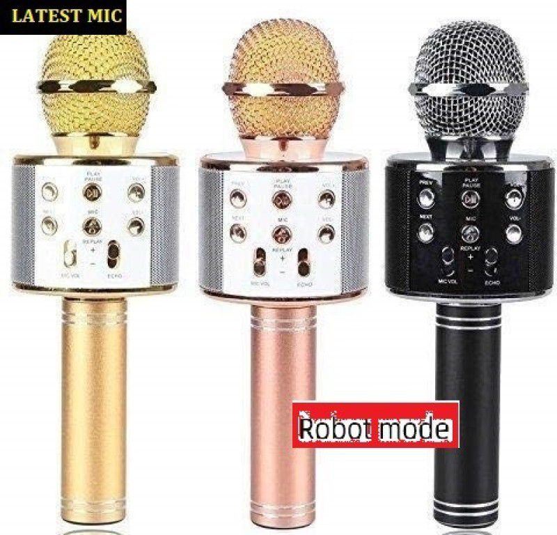 Bashaam A2030_WS858 PRO BLUETOOTH Inbuilt MIC COLOR MAY VARY (PACK OF 1) Microphone