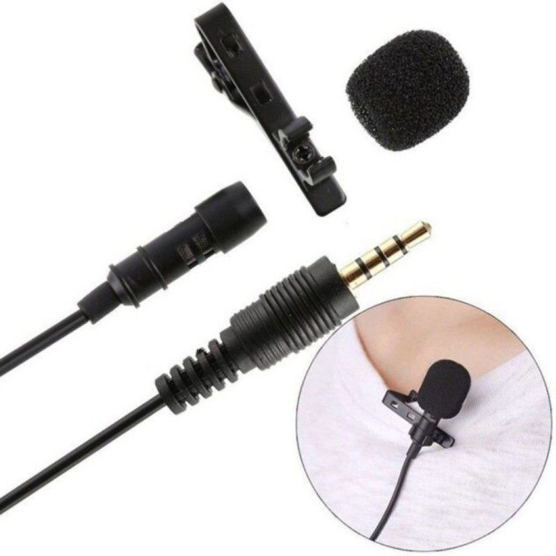 Fgkitoflex xmrm-87 Collar Mic, Condenser Microphone with Audio Cable COLLAR MIC (Black) Microphone
