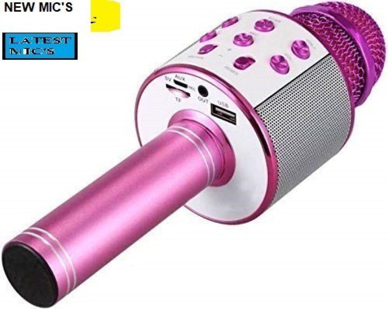 Jocoto S114 ADVANCE WS858_Bluetooth Karaoke Mic with in built speaker(pack of 1) Microphone