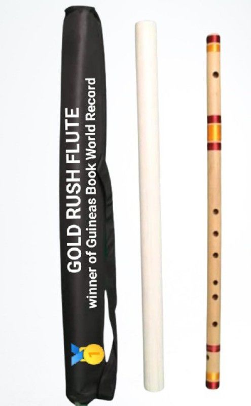 Gold Rush C Natural Medium Professional Scale Charming & Blowing Flute 19.5 inch Size Bamboo Flute  (48 cm)