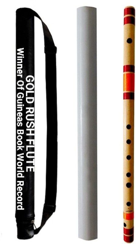 Gold Rush A Base Scale Natural Professional Right Hand Flute (Bansuri) Bamboo Flute  (68.5 cm)