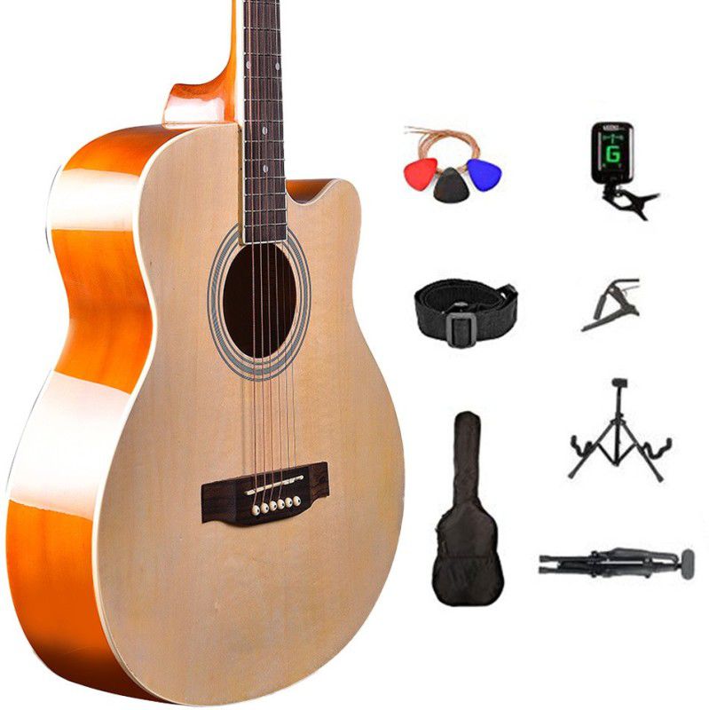 KADENCE KAD-FNTR-NAT-SC Acoustic Guitar Linden Wood Rosewood Right Hand Orientation  (Beige)