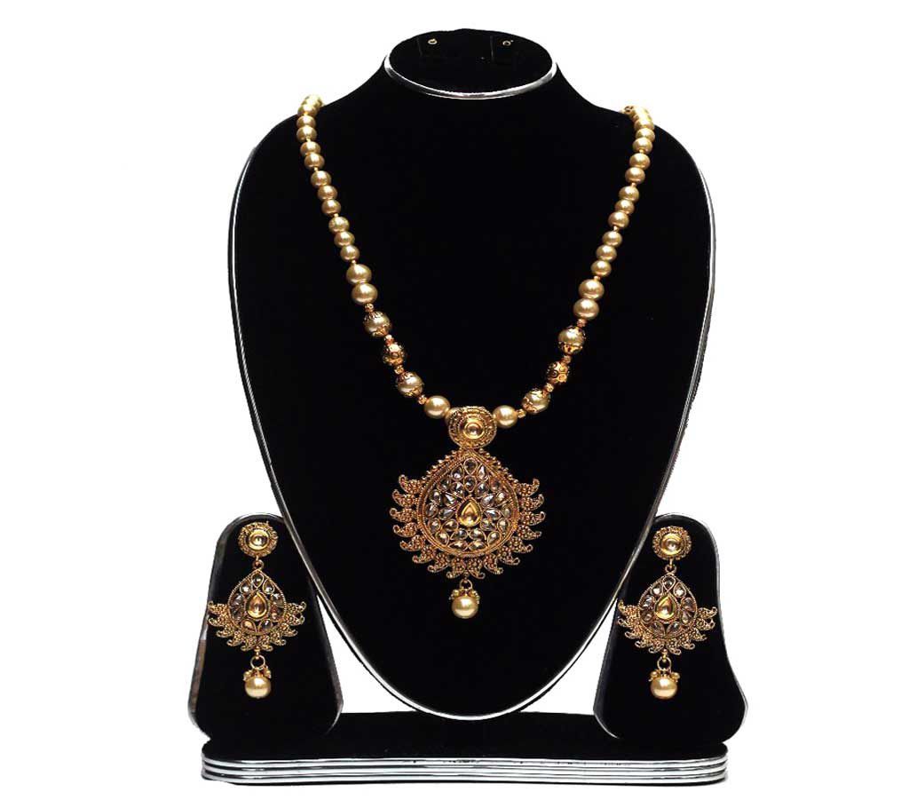Gold Plated Necklace Set - JS 302