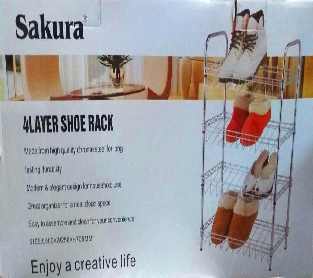 Sakura 4 Layer Shoe Rack