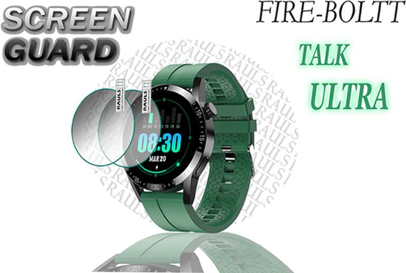 rauls Screen Guard for Fire-Boltt Talk ultra Smart Watch  (Pack of 2)