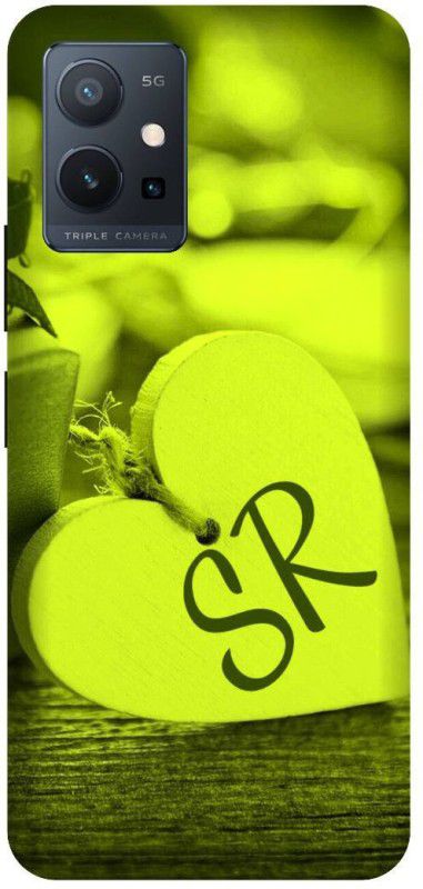 PHONE WALEY.COM Back Cover for VIVO Y75 (5G) , V2142 , SR, S LOVES, SR NAME, SR Love Printed  (Yellow, Hard Case, Pack of: 1)