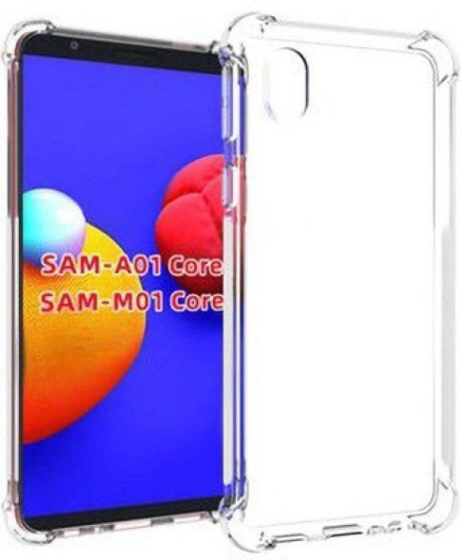 Tremolite Back Cover for Samsung Galaxy A01 Core / M01 Core  (Transparent, Camera Bump Protector, Silicon, Pack of: 1)