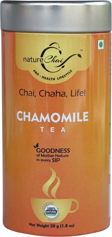 Nature Chai CHAMOMILE GREEN TEA - TIN CAN Chamomile Tea Tin  (50 g)