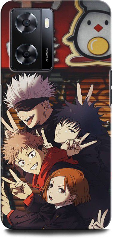 ORBIQE Back Cover for OPPO A57e JUJUTSU KAISEN, ANIME, NARUTO, LOVE, JAPAN ACTOR  (Multicolor, Hard Case, Pack of: 1)