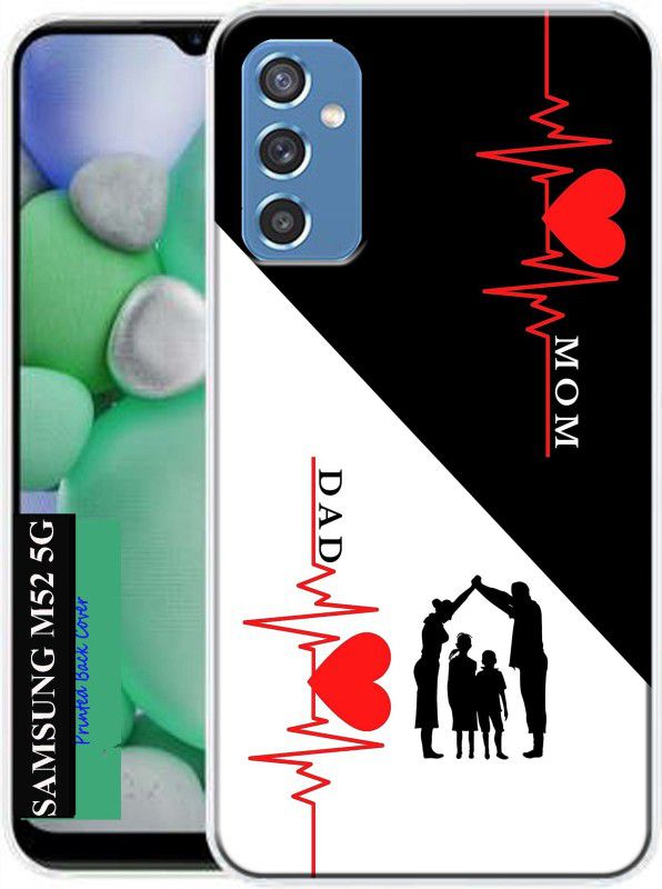 LUCASTENN Back Cover for Samsung M52 5G, Samsung Galaxy M52 (5G)  (Multicolor, Dual Protection, Silicon, Pack of: 1)