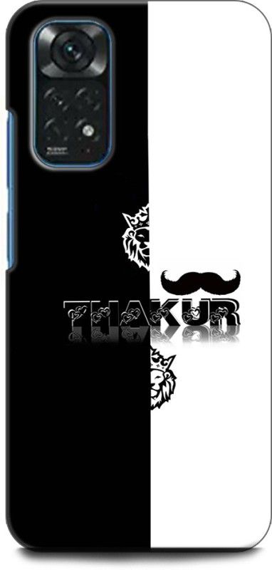 WallCraft Back Cover for Redmi Note 11, 2201117TI THAKUR, LETTER, NAME, ALPHABET, DESIGN, BLACK  (Multicolor, Dual Protection, Pack of: 1)