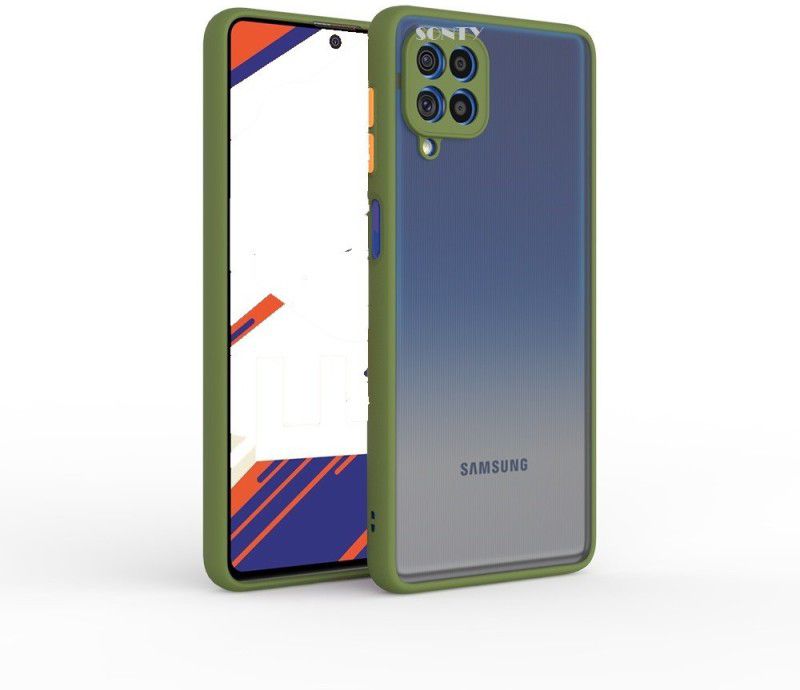 SONTY Back Cover for Samsung Galaxy M12, Samsung Galaxy A12, Samsung Galaxy F12  (Green, Silicon, Pack of: 1)