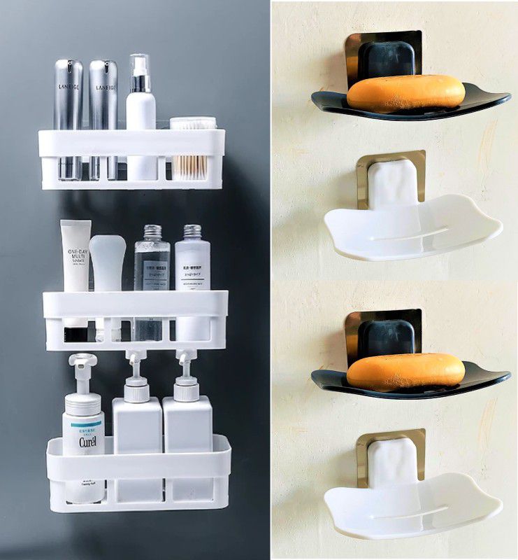 Plastic Wall Shelf  (Number of Shelves - 7, Multicolor)