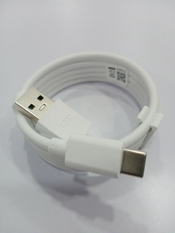 GANDHI FASHION USB Type C Cable 6.5 A 1.00127999999998 m Copper Braiding Samsung Galaxy A51 | Samsung Galaxy A02s | Samsung Galaxy A52  (Compatible with c type cable for mobile fast charger, White, One Cable)