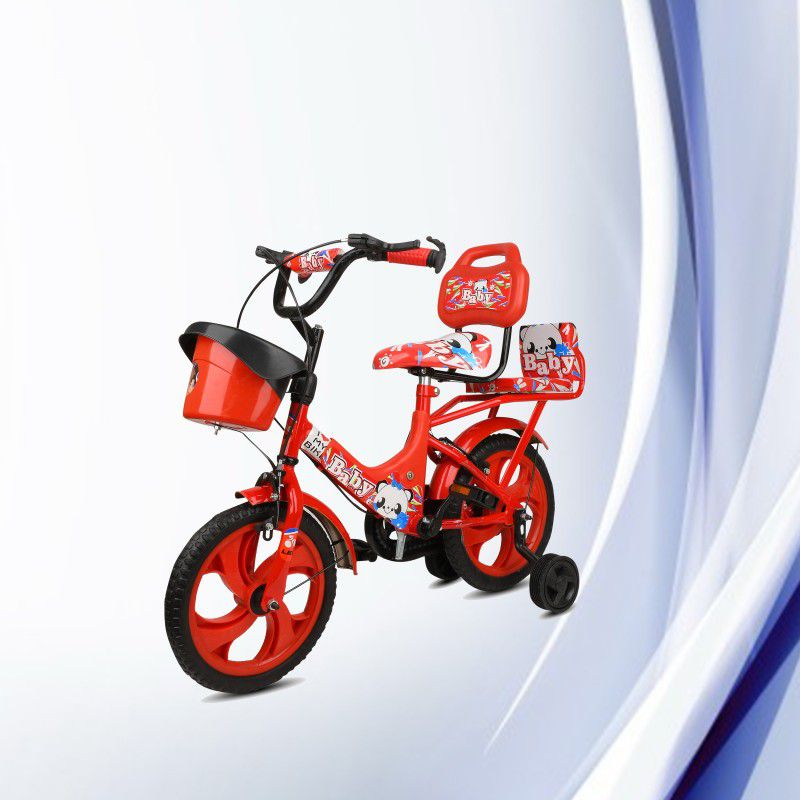 crafto kids 14T GROW BABY RED BICYCLE MODEL- 01 14 T BMX Cycle  (Single Speed, Red)