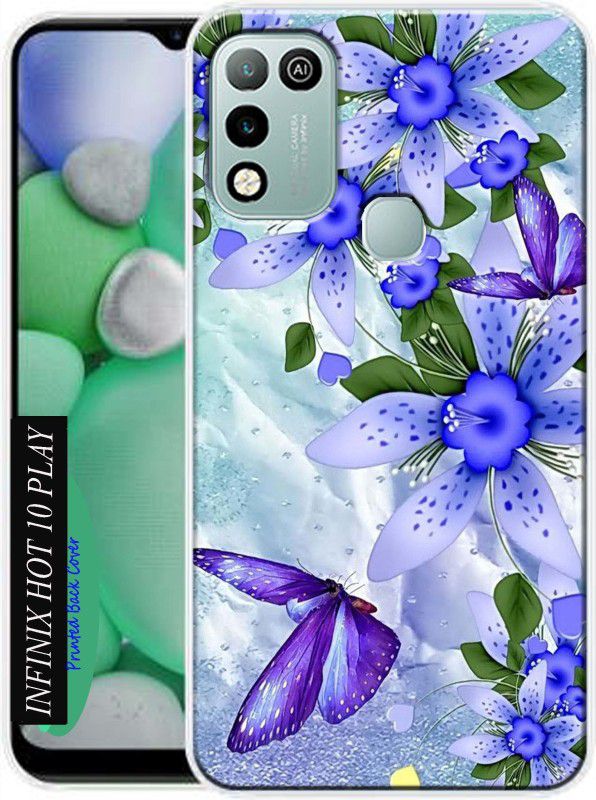 KENTAROELENE Back Cover for Infinix Hot 10 Play  (Multicolor, Dual Protection, Silicon, Pack of: 1)