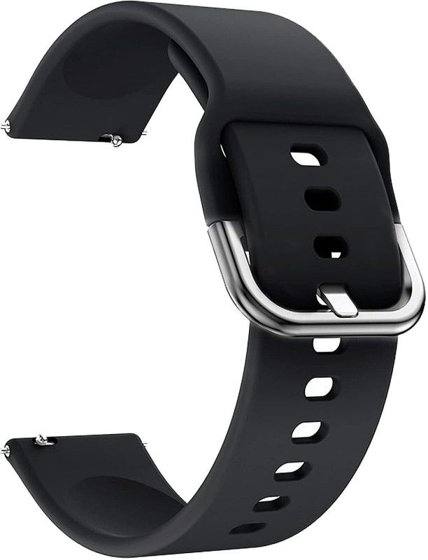 AOnes 20mm Silicone Belt Watch Strap for Samsung Galaxy Sm-R810nzkainu Smart Watch Strap  (Black)