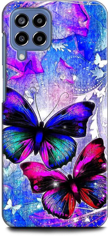 WallCraft Back Cover for SAMSUNG Galaxy M33 5G BUTTERFLY, STARS, GALAXY, GLITTER, COLORFUL, ART  (Multicolor, Dual Protection, Pack of: 1)