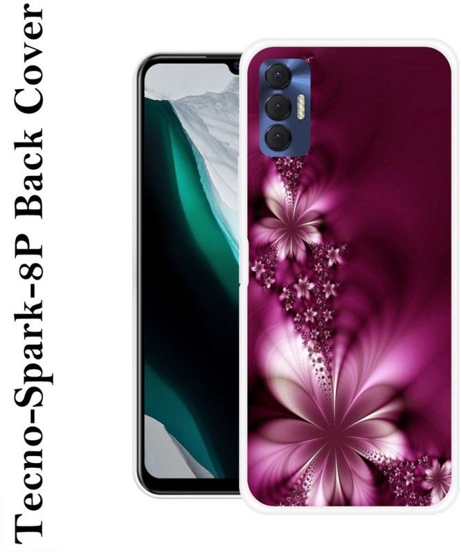 KLC Back Cover for Tecno Spark 8P  (Purple, Grip Case, Silicon, Pack of: 1)