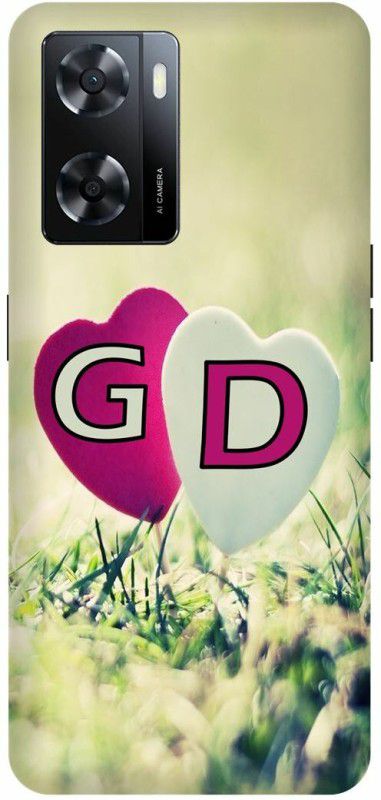 Dimora Back Cover for OPPO A 57e, G LOVES D NAME G NAME D LETTER ALPHABET G LOVE D NAME  (Multicolor, Hard Case, Pack of: 1)
