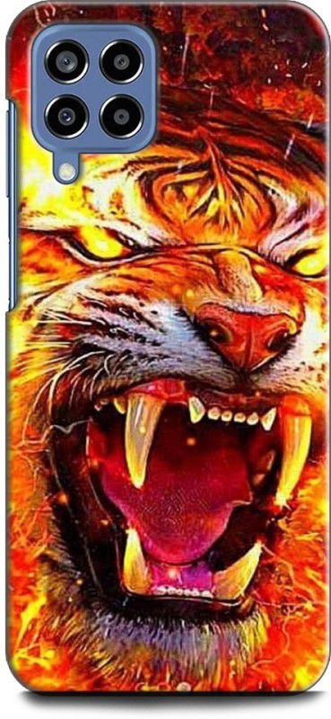 WallCraft Back Cover for SAMSUNG Galaxy M53 5G TIGER, ROAR, FIRE, ENERGY, ANGERY, ANIMAL, ABSTRACT  (Multicolor, Dual Protection, Pack of: 1)