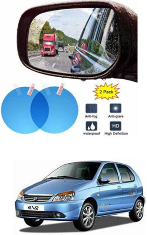 APICAL Car Mirror Blue Rain Blocker For Indica Ev2 Car Mirror Rain Blocker  (Blue)