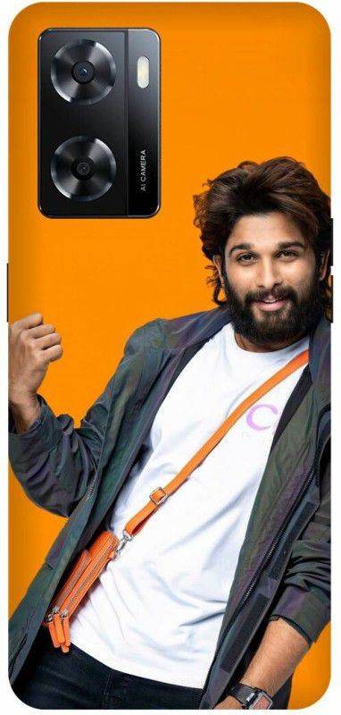 Dimora Back Cover for OPPO A57, ALLU ARJUN TOLLYWOOD SOUTH ACTOR  (Orange, Hard Case, Pack of: 1)