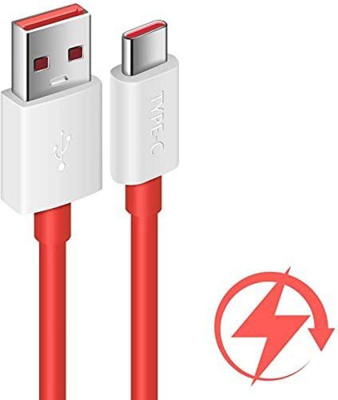 SANNO WORLD USB Type C Cable 6.5 A 1.00421999999996 m Copper Braiding mi type c cable  (Compatible with For 8/8 PRO / OPPO RENO3 / RENO3 PRO /RENO4 PRO / RENO5 PRO / RENO6 / RENO6 PRO, Red, One Cable)