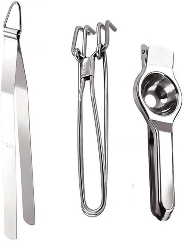 KLB Steel Kitchen tool Pack of 3 Kitchen Tool Set  (Juicer, Strainer)