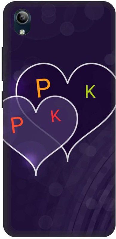 PHONE WALEY.COM Back Cover for VIVO Y90 , VIVO 1908 ,PK, P LOVES K,PK NAME, PK Love Printed  (Blue, Hard Case, Pack of: 1)