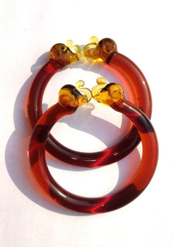 Glass Ring Bangle  (Pack of 2)
