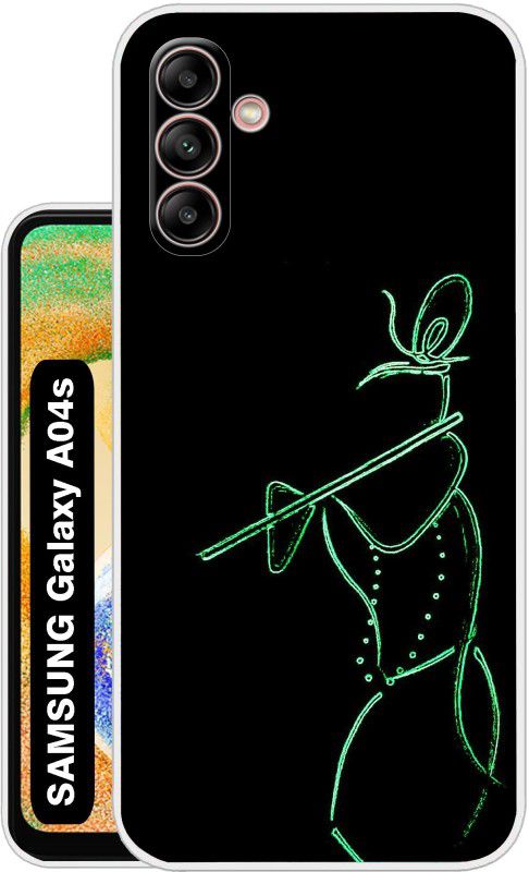 Case Club Back Cover for SAMSUNG Galaxy A04s  (Black, Green, Grip Case, Silicon, Pack of: 1)