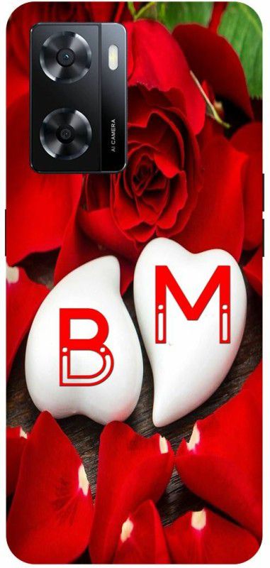 Dimora Back Cover for realme narzo 50 5G, B LOVES M NAME B NAME M LETTER ALPHABET B LOVE M NAME  (Red, Hard Case, Pack of: 1)