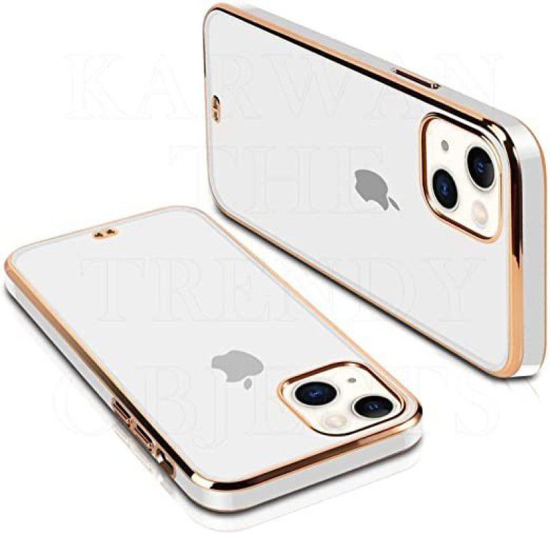 Urban Tech Back Cover for Apple iphone 13 Mini |Electroplated Silicon Golden Plating Crystal Clear Case |  (White, Grip Case, Pack of: 1)