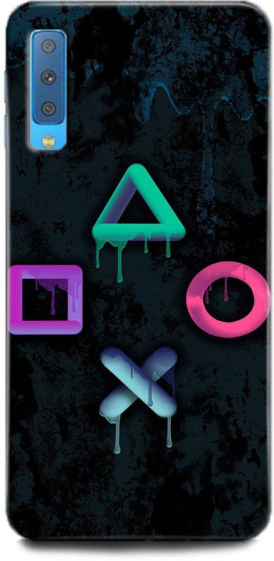 Afterglow Back Cover for SAMSUNG Galaxy A7 GAME CONSOL, GAME, PLAYER, GAME, BUTTONS, NEON, COLOURFULL  (Multicolor, Shock Proof, Pack of: 1)