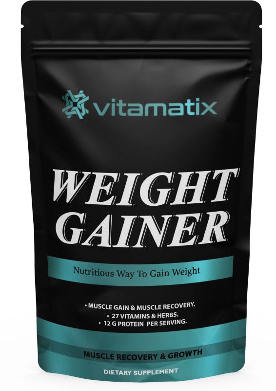 Vitamatix Super Gainer XXL Weight Gainers/Mass Gainers (OL245) Weight Gainers/Mass Gainers  (400 g, Vanilla Ice Cream)