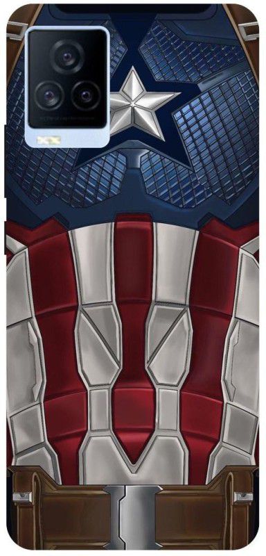 THE NARAYANA COLLECTIONS Back Cover for IQOO 7- V2049A-CAPTAIN,AMERICA,AVENGERS,SUIT,SHIELD  (Multicolor, Hard Case, Pack of: 1)