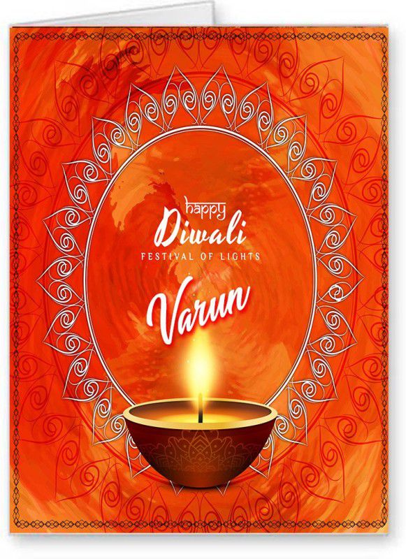 Midas Craft Happy Diwali Varun Greeting Card  (Multicolor, Pack of 1)