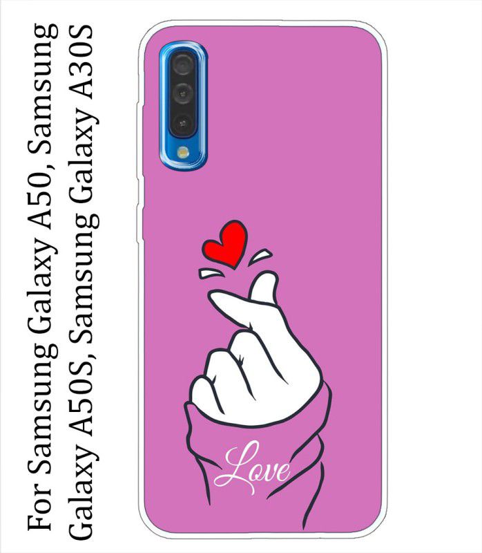 Gabroo Back Cover for Samsung Galaxy A50, Samsung Galaxy A50s, Samsung Galaxy A30s  (Pink, White, Silicon, Pack of: 1)