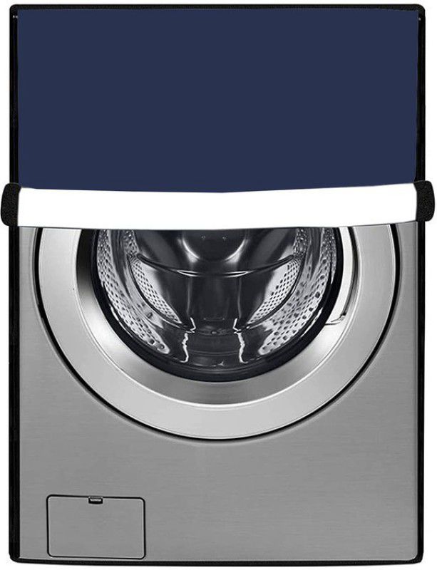 JM Homefurnishings Front Loading Washing Machine Cover  (Width: 65 cm, Blue)