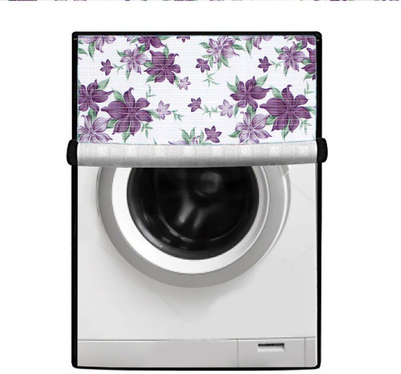 JM Homefurnishings Front Loading Washing Machine Cover  (Width: 61 cm, Fuscous Gray, Abbey)