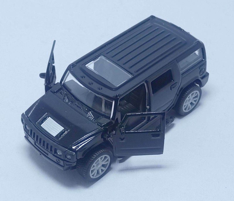 MQV METAL HUMMER MODEL CAR BLACK  (Black)