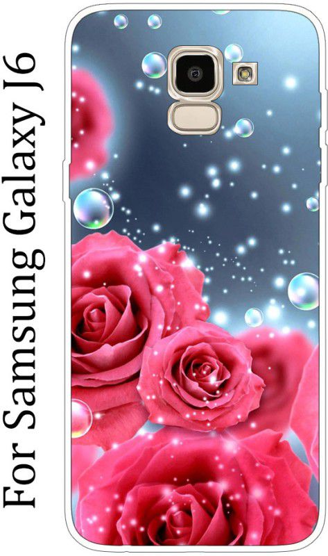 Anami Back Cover for Samsung Galaxy J6  (Pink, Blue, Grip Case, Silicon, Pack of: 1)