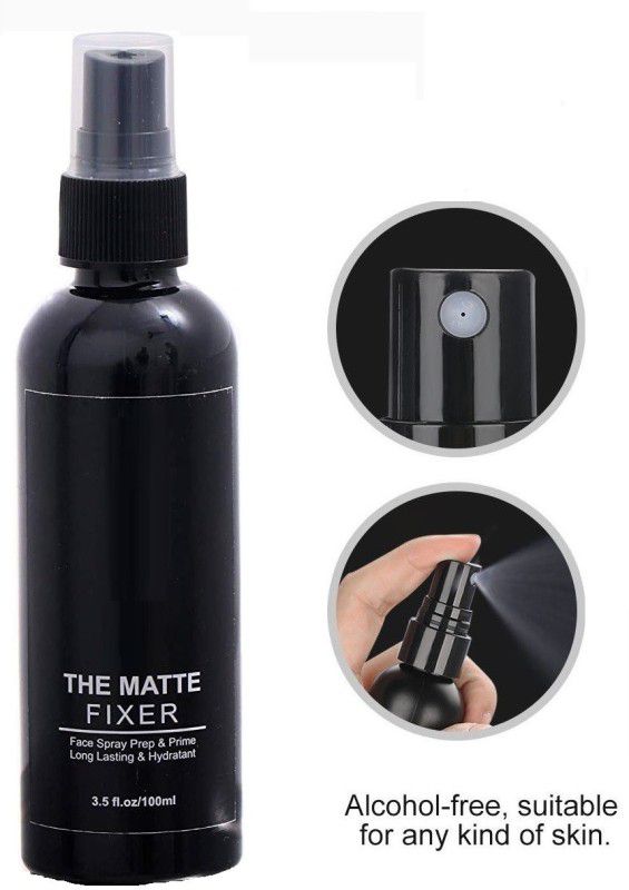 Emijun NEW MakeUp MATTE FINISH & WATER PROOF MAKEKUP SETTING Primer - 100 ml  (Transparent)