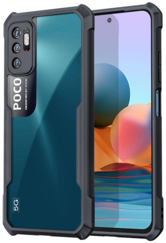 Slugabed Back Cover for Poco M3 Pro, Redmi Note 10T, Poco M3 Pro 5G, Redmi Note 10T 5G  (Black, Transparent, Shock Proof, Pack of: 1)