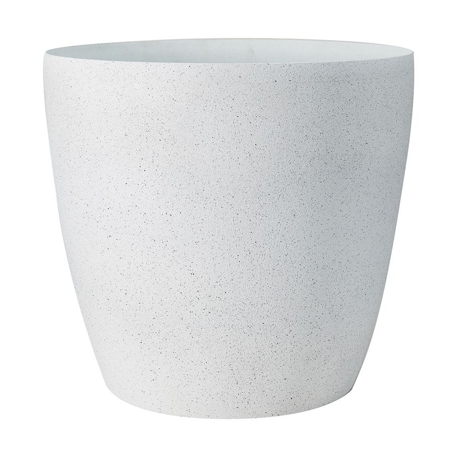 43cm Textured Pot - White