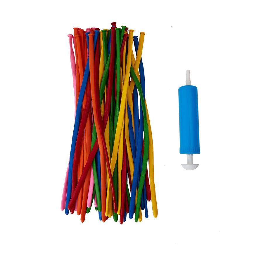 50 Pack Twist Balloons with Pump