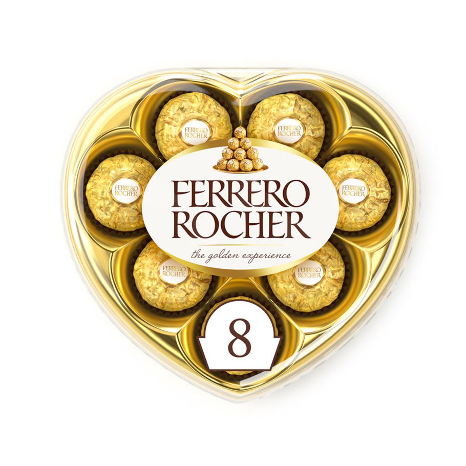 Ferrero Rocher Gift Box Heart 8 Pack 100g