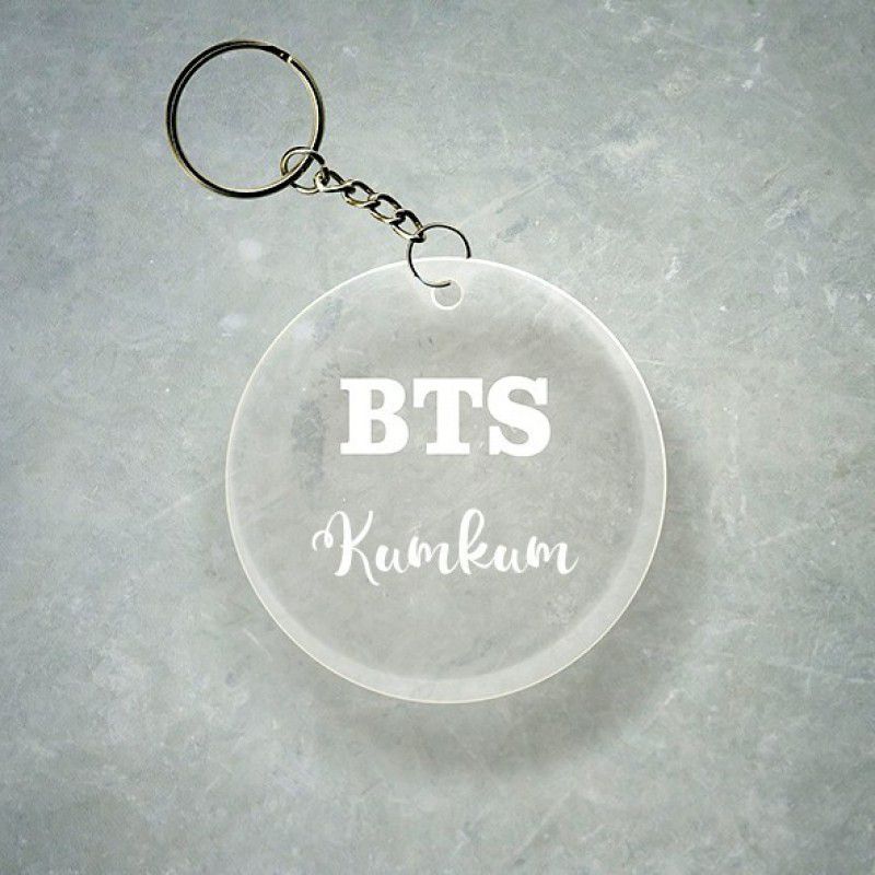 SY Gifts BTS Design With Kumkum Name Key Chain